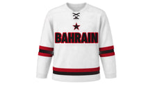 Load image into Gallery viewer, Bahrain Original Hockey Jersey in White, front view – custom name and number
