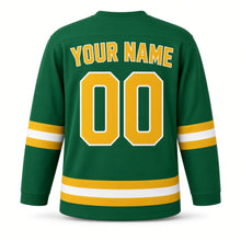 Load image into Gallery viewer, Baisakhi Original Hockey Jersey in Green, back view with your name and number