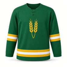 Load image into Gallery viewer, Baisakhi Original Hockey Jersey in Green, front view – custom name and number