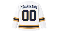 Load image into Gallery viewer, Bangkok Original Hockey Jersey in White, back view with your name and number