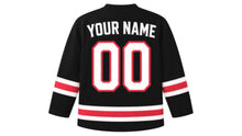 Load image into Gallery viewer, Bangladesh Original Hockey Jersey in Black, back view with your name and number