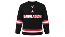 Load image into Gallery viewer, Bangladesh Original Hockey Jersey in Black, front view – custom name and number