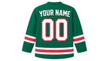 Load image into Gallery viewer, Bangladesh Original Hockey Jersey in Green, back view with your name and number