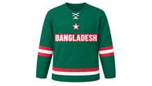 Load image into Gallery viewer, Bangladesh Original Hockey Jersey in Green, front view – custom name and number