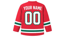Load image into Gallery viewer, Bangladesh Original Hockey Jersey in Red, back view with your name and number
