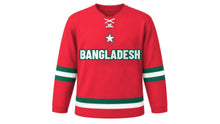 Load image into Gallery viewer, Bangladesh Original Hockey Jersey in Red, front view – custom name and number