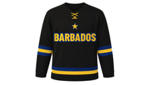 Load image into Gallery viewer, Barbados Original Hockey Jersey in Black, front view – custom name and number