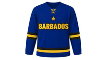 Load image into Gallery viewer, Barbados Original Hockey Jersey in Blue, front view – custom name and number