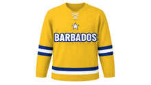 Load image into Gallery viewer, Barbados Original Hockey Jersey in Gold, front view – custom name and number
