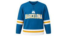 Load image into Gallery viewer, Barcelona Original Hockey Jersey in Teal, front view – custom name and number