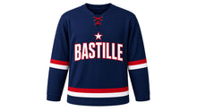 Load image into Gallery viewer, Bastille Day Original Hockey Jersey in Navy, front view – custom name and number