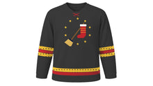 Load image into Gallery viewer, Befana Original Hockey Jersey in Charcoal, front view – custom name and number