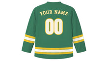 Load image into Gallery viewer, Belfast Original Hockey Jersey in Lough Green, back view with your name and number