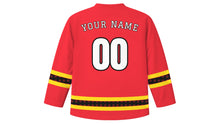 Load image into Gallery viewer, Belgian National Day Original Hockey Jersey in Red, back view with your name and number