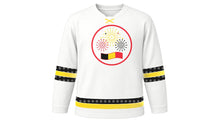 Load image into Gallery viewer, Belgian National Day Original Hockey Jersey in White, front view – custom name and number