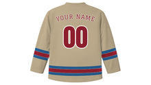 Load image into Gallery viewer, Belgrade Original Hockey Jersey in Fortress Stone, back view with your name and number