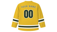 Load image into Gallery viewer, Belo Horizonte Original Hockey Jersey in Ipe Blossom Yellow, back view with your name and number