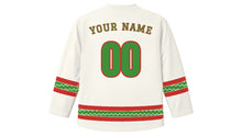 Load image into Gallery viewer, Beltane Original Hockey Jersey in Hawthorn White, back view with your name and number
