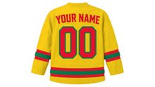 Load image into Gallery viewer, Benin Original Hockey Jersey in Yellow, back view with your name and number