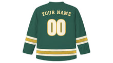 Load image into Gallery viewer, Birmingham Original Hockey Jersey in Canal Green, back view with your name and number