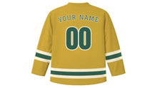 Load image into Gallery viewer, Birmingham Original Hockey Jersey in Jewellery Gold, back view with your name and number