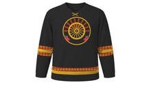 Load image into Gallery viewer, Bisket Jatra Original Hockey Jersey in Charcoal, front view – custom name and number