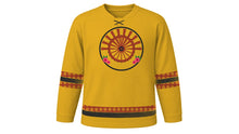 Load image into Gallery viewer, Bisket Jatra Original Hockey Jersey in Gold, front view – custom name and number