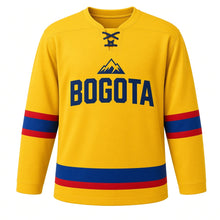 Load image into Gallery viewer, Bogota Original Hockey Jersey in Yellow, front view – custom name and number