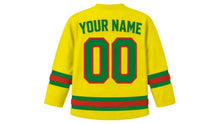 Load image into Gallery viewer, Bolivia Original Hockey Jersey in Yellow, back view with your name and number