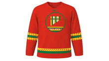 Load image into Gallery viewer, Bolivian Independence Day Original Hockey Jersey in Bolivian Red, front view – custom name and number
