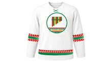 Load image into Gallery viewer, Bolivian Independence Day Original Hockey Jersey in White, front view – custom name and number