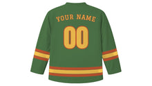 Load image into Gallery viewer, Bologna Original Hockey Jersey in Apennine Green, back view with your name and number