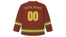 Load image into Gallery viewer, Bologna Original Hockey Jersey in Tower Brick, back view with your name and number