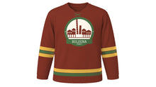 Load image into Gallery viewer, Bologna Original Hockey Jersey in Tower Brick, front view – custom name and number