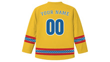 Load image into Gallery viewer, Bon Om Touk Original Hockey Jersey in Moon Gold, back view with your name and number
