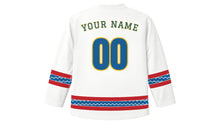 Load image into Gallery viewer, Bon Om Touk Original Hockey Jersey in White, back view with your name and number