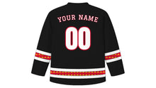 Load image into Gallery viewer, Bonifacio Day Original Hockey Jersey in Black, back view with your name and number