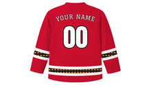 Load image into Gallery viewer, Bonifacio Day Original Hockey Jersey in Red, back view with your name and number