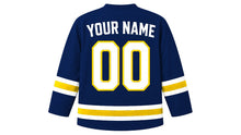 Load image into Gallery viewer, Bosnia and Herzegovina Original Hockey Jersey in Navy, back view with your name and number