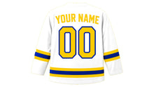 Load image into Gallery viewer, Bosnia and Herzegovina Original Hockey Jersey in White, back view with your name and number