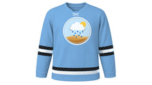 Load image into Gallery viewer, Botswana Day Original Hockey Jersey in Sky Blue, front view – custom name and number