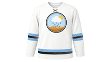 Load image into Gallery viewer, Botswana Day Original Hockey Jersey in White, front view – custom name and number