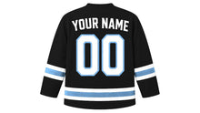 Load image into Gallery viewer, Botswana Original Hockey Jersey in Black, back view with your name and number