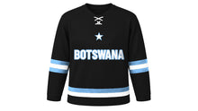 Load image into Gallery viewer, Botswana Original Hockey Jersey in Black, front view – custom name and number