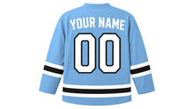 Load image into Gallery viewer, Botswana Original Hockey Jersey in Sky Blue, back view with your name and number