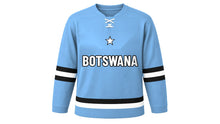 Load image into Gallery viewer, Botswana Original Hockey Jersey in Sky Blue, front view – custom name and number