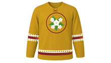 Load image into Gallery viewer, Boun That Luang Original Hockey Jersey in Temple Gold, front view – custom name and number