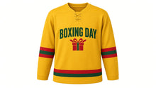 Load image into Gallery viewer, Boxing Day Original Hockey Jersey in Gold, front view – custom name and number