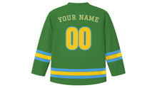 Load image into Gallery viewer, Brasília Original Hockey Jersey in Cerrado Green, back view with your name and number