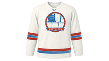 Load image into Gallery viewer, Bratislava Original Hockey Jersey in Castle White, front view – custom name and number